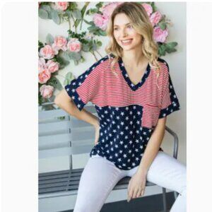 HEIMISH STARS AND STRIPES TOP